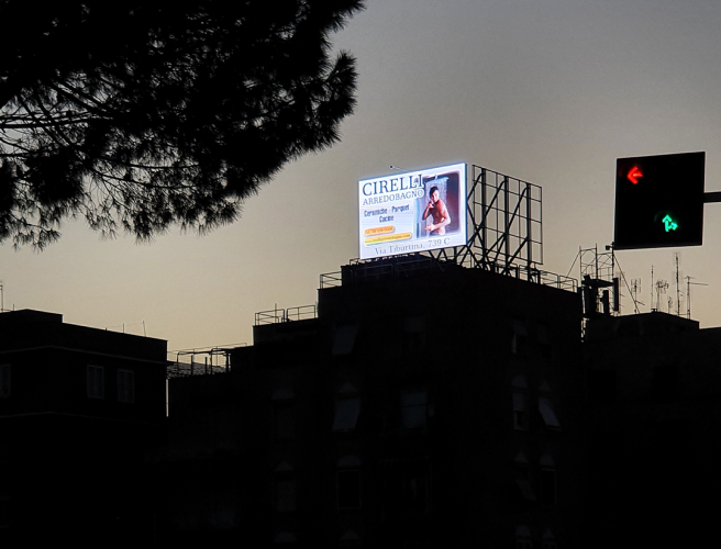 Led Wall in via Tuscolana